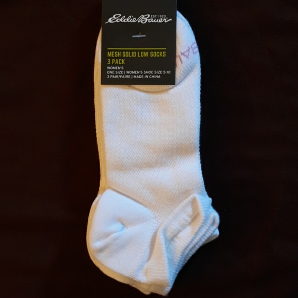 Eddie Bauer Accessories - New Women's Eddie Bauer Coolmax Mesh socks 3-pack